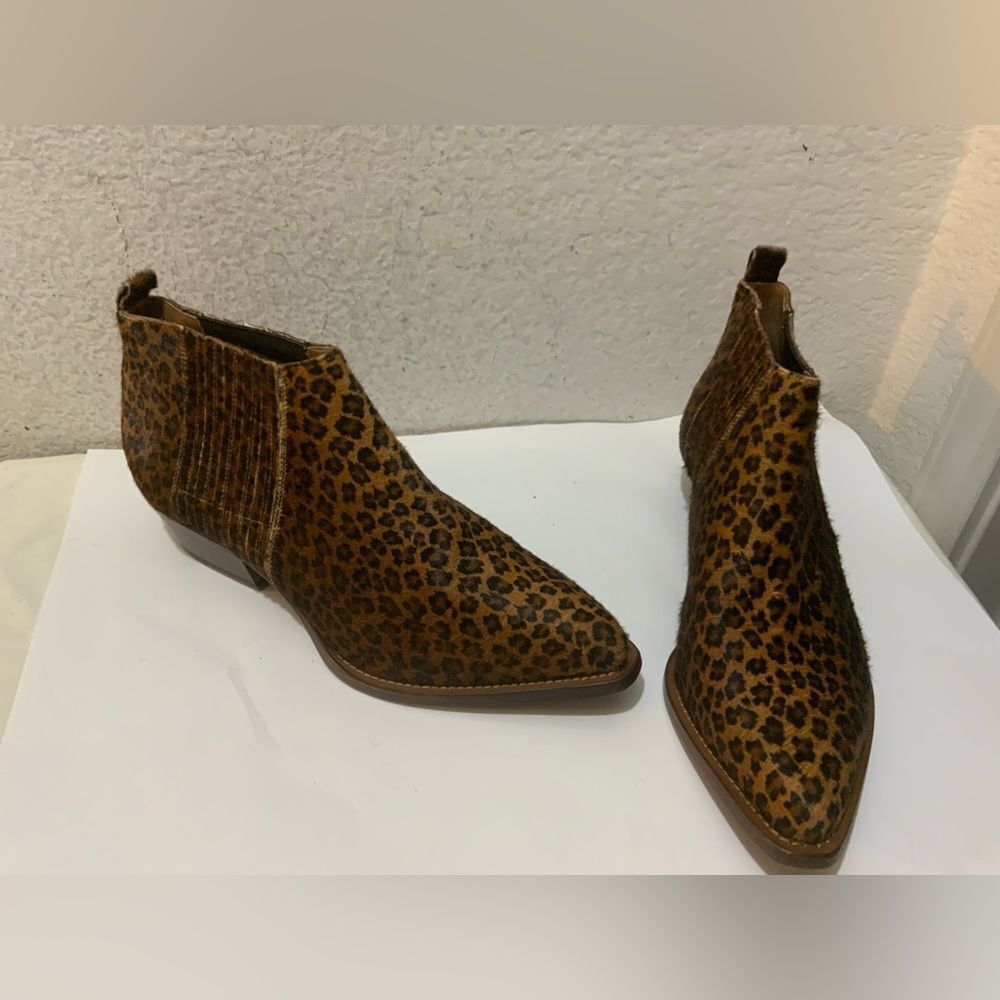 New Buttero Women’s ankle Boots Size 40 Booties Leopard pony hair Italy